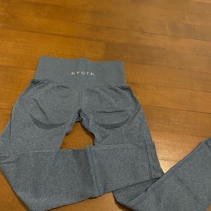 NVGTN slate blue contour seamless leggings